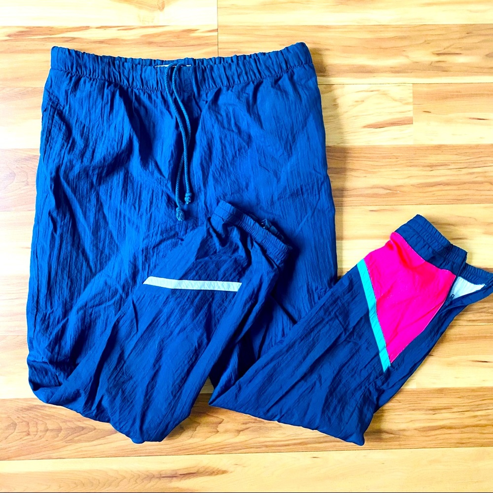 80s Retro Zipper Wind Breaker Pants